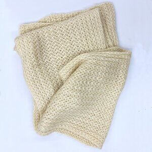 Cream Knit Scarf | Extra Long